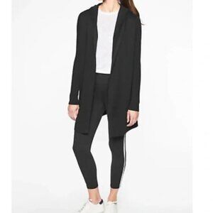 Athleta Highland Wrap Sweater Cardigan in Black